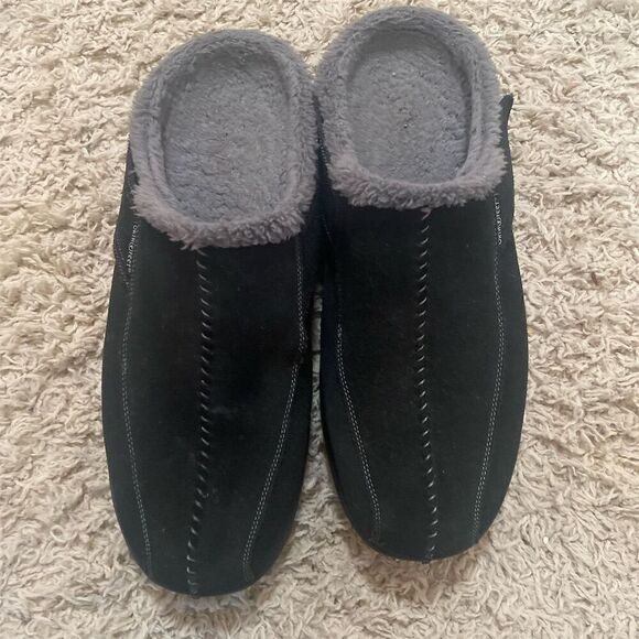 Orthofeet Men's Orthopedic Clog Slippers Black Asheville Casual Slip-On - Picture 1 of 8